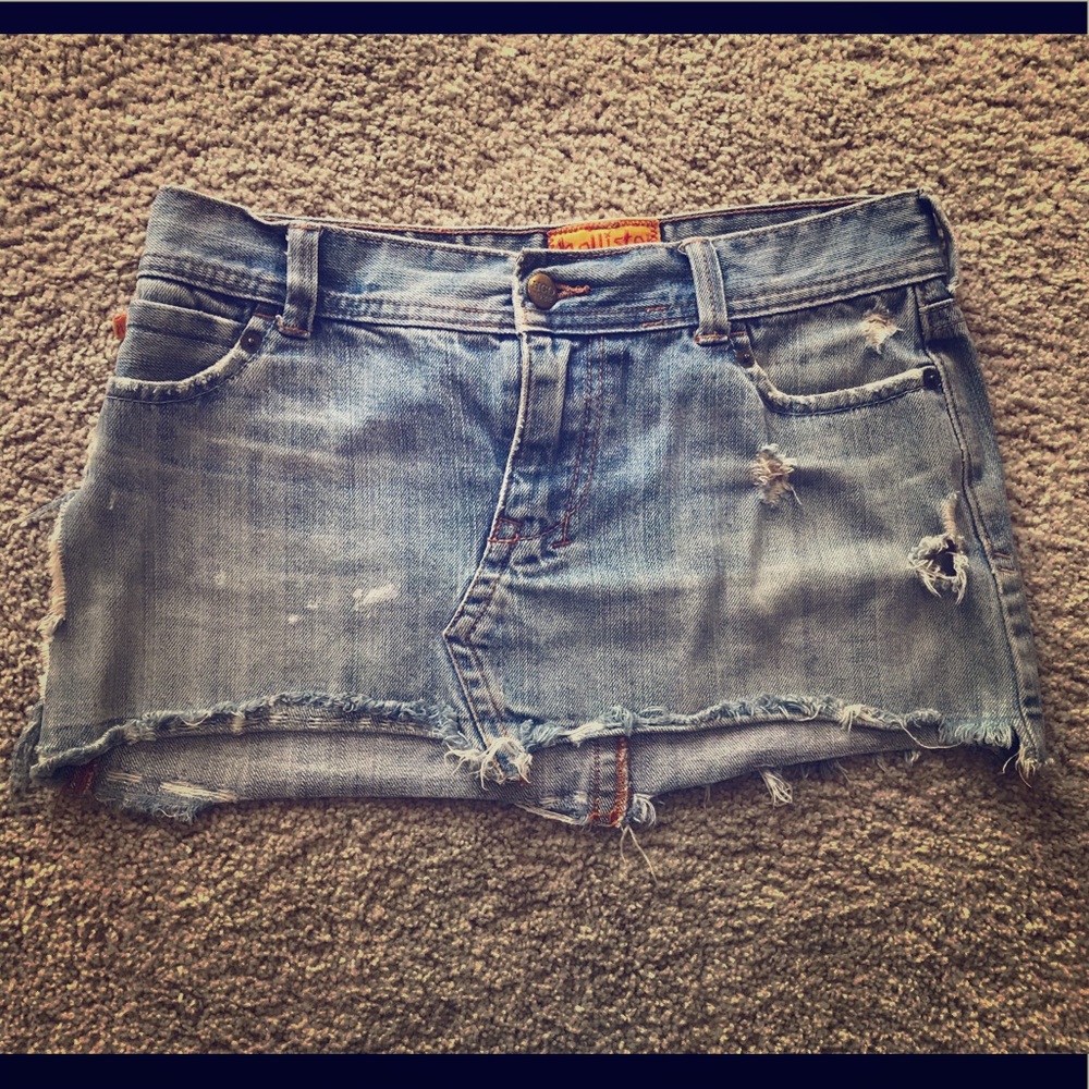 Hollister jean miniskirt